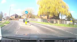 On a lesson earlier and this idiot nearly crashed in to us as he couldn't wait. He also had kids in the car.