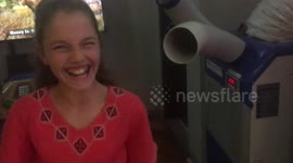 Prankster dad tricks daughter into thinking air conditioner unit is a video game