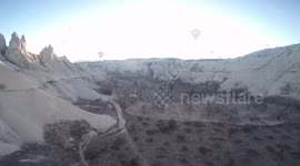 Sunrise Over Cappadocia From a Hot Air Balloon
