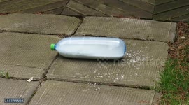 Non-Newtonian liquid in the Bottle With Dry Ice