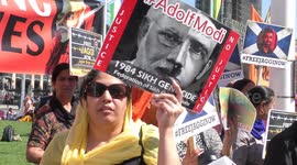 Indian Prime Minister Modi confronted by protests in London