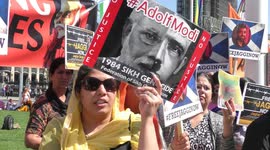 Newsflare Edit - Protest against Modi Terrorism - Modi Go back at Parliament Square, London, UK