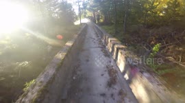 Sarajevo's Abandoned Winter Olympics bobsleigh track.