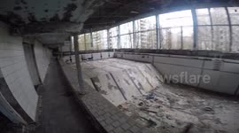 Inside the abandoned buildings of Chernobyl Ukraine.