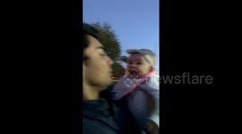 Baby adorably imitates mother and aunt’s funny screeches