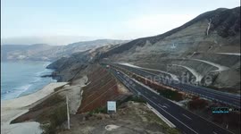 Ensenada Scenic Road aerial view /Carretera Ensenada Tijuana vista aerea