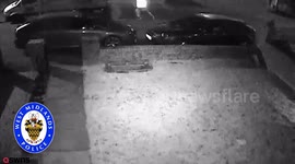 CCTV shows chilling moment a brave schoolgirl outwits a gang of thugs by hiding behind a garden wall