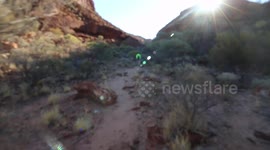 Hiking Amongst The Red Rock in the Outback Kennedy Ranges National Park, Western Australia