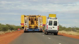 Oversized Traffic Jam in Remote Western Australia