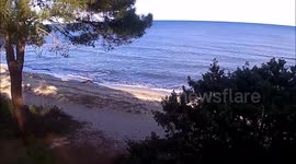 landscape of Corsica film with a drone