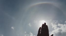 Complex Halo Forms Around Sun