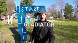 Backyard Gladiator Obstacle Course PART 1