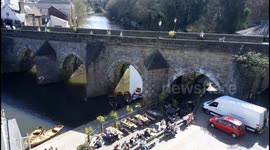 Sunny get together and river in Durham City