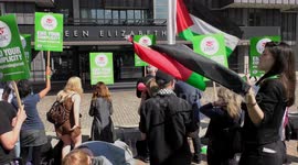 HSBC AGM Protest - Stop Arming Israel