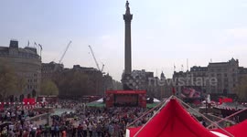 London celebrates St.George's Day on Trafalgar square, 2018