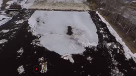 @NWSCaribou One minute clip of today's ice breakup on the Aroostook at Caribou. https://t.co/0OHB6mY9rQ