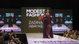 Designer  Zadina  Abayas  showcase  at  latest  design  at  London  Muslim  Lifestyle  Show  2018