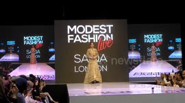 Designer Saiqa London showcase at latest design at London Muslim Lifestyle Show 2018