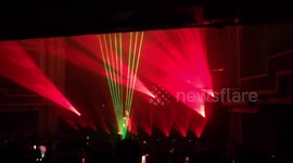 Man Plays Hot Green Lasers! MUST WATCH!