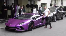 The colour purple Lamborghini Aventador style by Jim Connor