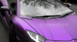 Lamborghini Aventador reversing parking London By Jim Connor