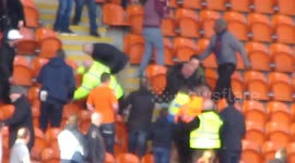 Leeds fans Fighting Blackpool Fans 2015