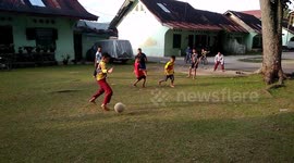 Nutmeg goal, slip scored, and many more skill in kids soccer game