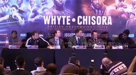 Derek Chisora Throws Table and Dillian Whyte