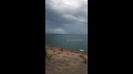 Lightning storm and heavy rain hits Adelaide coast