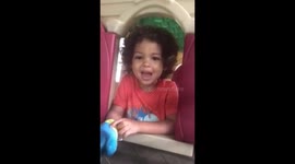 Skylar as a fast food drive-thru worker