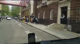 A drive-past the Lindo Wing on day royal baby was born