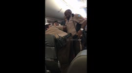 Dramatic video of man getting tasered after allegedly touching woman inappropriately on plane