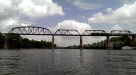 Train on bridge over the Cumberland River