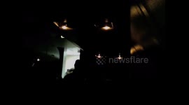 Flight attendant raps for engaged couple