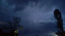 Multiple lightnings in 120 fps slow motion