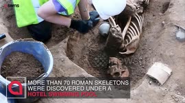 Roman skeletons found buried beneath former hotel swimming pool