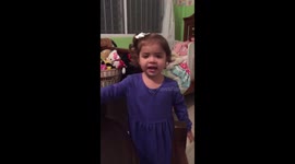 Babies playing and showing their room