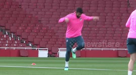 Diego Costa shows he is fit to face Arsenal by dancing during training
