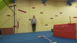 Parkour Fail side flip precision ankle twist
