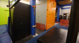 Parkour Fail Spinning move fall