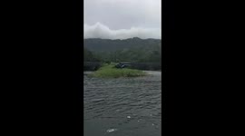 Helicopter Landing in Wainiha