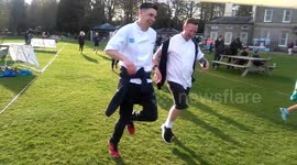 Finish For Matt run at Brathay Hall