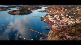 Drone pictures over Fjällbacka, Sweden