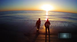 Sunrise Drone Fight, Chicago Lakefront