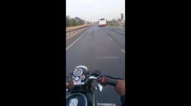 Royal Enfield vs bus