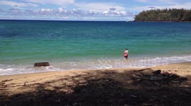 Shore Fishing in Wainiha Bay Kauai