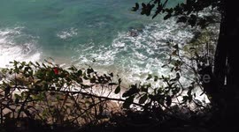 View of Wainiha Bay from Kuhio Highway on the North Shore of Kauai