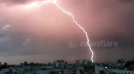 Spectacular lighting in Sofia, Bulgaria