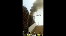 huge fire in The Great Egyptian Museum part 2