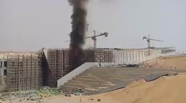 huge fire in The Great Egyptian Museum  today 3 29/04/2018